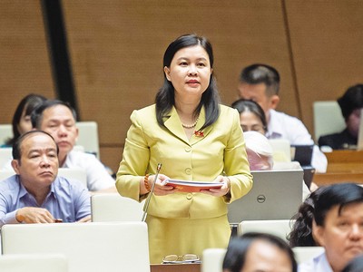 Đại biểu Nguyễn Phương Thủy chất vấn Thủ tướng tại Kỳ họp thứ sáu, Quốc hội khóa XV 