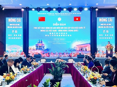 Diễn đàn thúc đẩy hoạt động du lịch biên giới qua cặp cửa khẩu quốc tế Móng Cái (Việt Nam) - Đông Hưng (Trung Quốc)