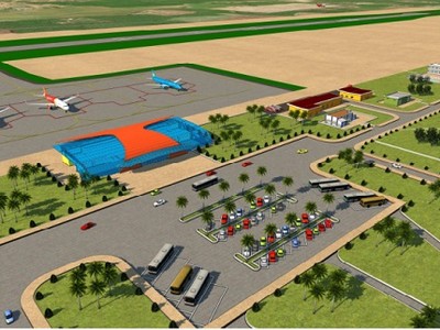 Phối cảnh sân bay Đất Đỏ.