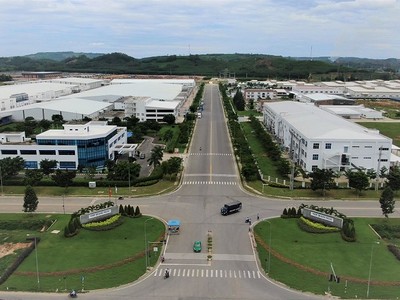 Một góc Khu công nghiệp VSIP Quảng Ngãi.