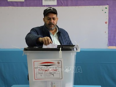 Cử tri Ai Cập bỏ phiếu bầu tổng thống. Ảnh: Nguyễn Trường/TTXVN