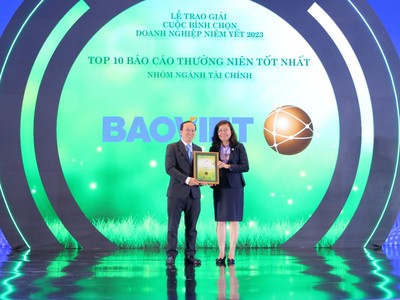 Bảo Việt (BVH): Dẫn đầu tại cuộc bình chọn Doanh nghiệp niêm yết 2023
