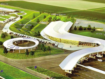 Phối cảnh một dự án trạm dừng nghỉ trên tuyến cao tốc Bắc - Nam phía Đông