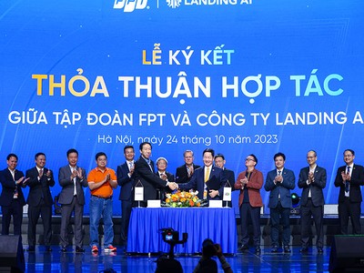 Lễ ký kết hợp tác giữa FPT và Landing AI