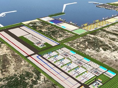 Phối cảnh Trung tâm điện khí LNG Hải Lăng Quảng Trị