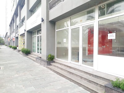 Một dãy shophouse dán biển cho thuê đã lâu. Ảnh: Việt Dũng 