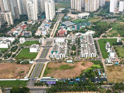 HDTC lấy nhiều lý do để không giao nền cho khách. Trong ảnh: Dự án Khu đô thị An Phú - An Khánh.