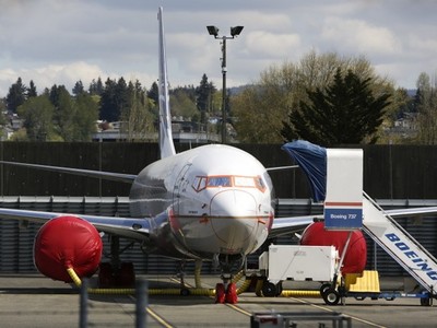 Máy bay 737 MAX 9 của Boeing tại nhà máy ở Renton, Washington, Mỹ. Ảnh: AFP