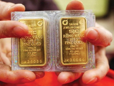 Giá vàng miếng SJC nhiều thời điểm cao hơn giá vàng trên thế giới 20 triệu đồng/lượng