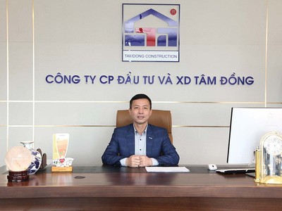 Doanh nhân Nguyễn Đăng Tam, Giám đốc Công ty cổ phần Đầu tư và Xây dựng Tâm Đồng.