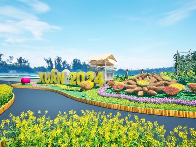 Rực rỡ đường hoa Home Hanoi Xuân 2024