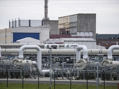 Trạm cung ứng PIG trong hệ thống đường ống dẫn khí đốt thuộc dự án Dòng chảy phương Bắc 2 trên đất liền ở Lubmin, Đức ngày 21/9/2020. Ảnh: AFP/TTXVN