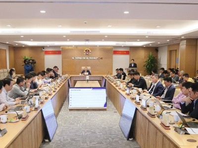 Toàn cảnh Hội nghị công bố quy hoạch hạ tầng Thông tin và Truyền thông thời kỳ 2021-2030, tầm nhìn đến năm 2050. 