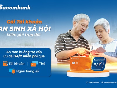 Sacombank triển khai gói tài khoản an sinh xã hội hoàn toàn miễn phí