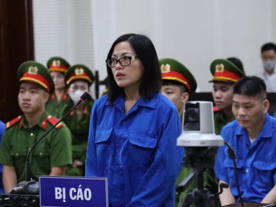 Bị cáo Nguyễn Thị Thu Phương tại phiên tòa sơ thẩm.