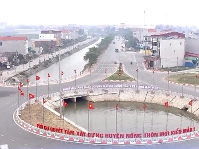 Huyện Phù Cừ (Hưng Yên) phấn đấu về đích huyện Nông thôn mới nâng cao vào cuối năm 2024.