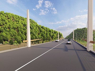 Phối cảnh Dự án Đầu tư xây dựng tuyến đường bộ cao tốc Hòa Bình - Mộc Châu, đoạn tuyến thuộc địa bàn tỉnh Sơn La.