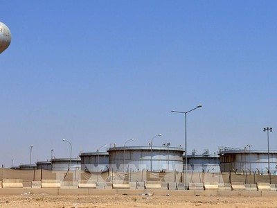 Cơ sở khai thác dầu Aramco ở Riyadh, Saudi Arabia. Ảnh: AFP/TTXVN