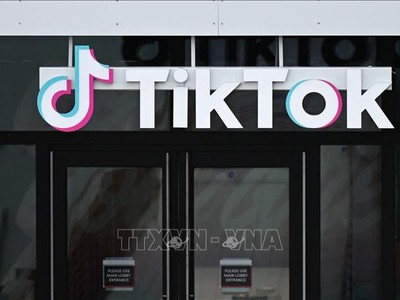 Biểu tượng TikTok. Ảnh: AFP/TTXVN