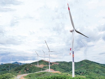 Nhà máy điện gió AMACCAO Quảng Trị 1 Ảnh: Amaccao.vn