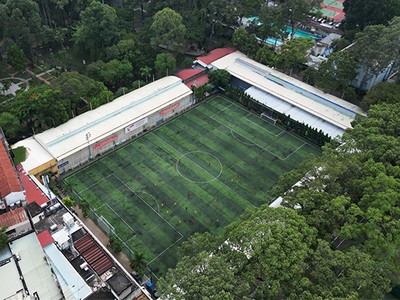 Sân bóng đá Tao Đàn nơi được đề xuất xây bãi đậu xe ngầm.