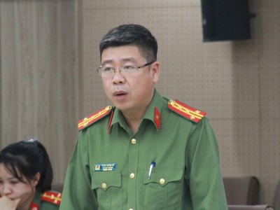 Đại tá Phan Thành Bá thông tin về vụ án xảy ra tại Bộ Công thương.