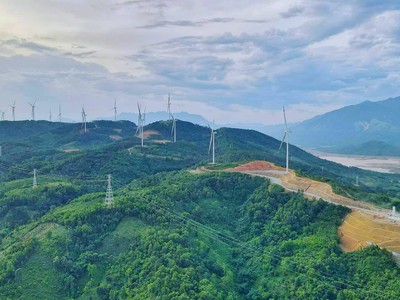 Một dự án điện gió tại Hướng Hoá Quảng Trị.