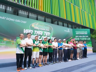 Giải chạy “Vietcombank Run & Share 2024: Vạn trái tim - Một niềm tin” tiếp tục đóng góp cho quỹ “Vững tương lai”