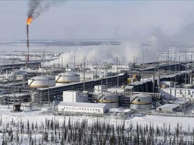 Toàn cảnh cơ sở lọc dầu ở giếng dầu Vankorskoye thuộc vùng Krasnoyarsk, Nga. Ảnh: Reuters/TTXVN