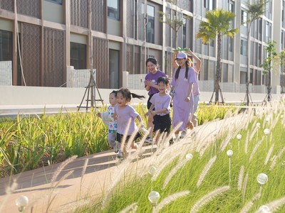 Hệ công viên nội khu đa dạng với mảng xanh rộng lớn trong phân khu SOHO