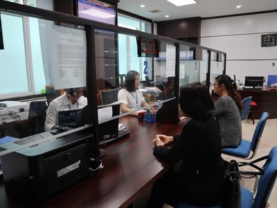 Bộ Xây dựng vận hành trung tâm một cửa hành chính tập trung. Ảnh: Thu Hằng/BNEWS/TTXVN