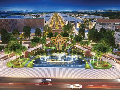 Khu đô thị Crown Villas được xây dựng trên khu đất trước kia là Nhà máy Luyện cán thép Gia Sàng