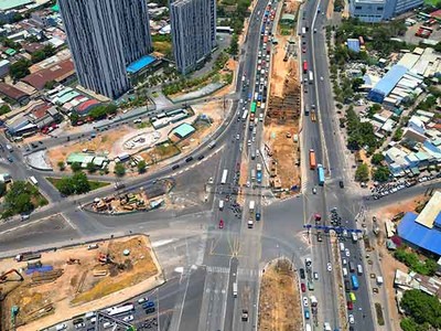 Hình ảnh nút giao thông hiện đại nhất TP.Thủ Đức được đầu tư hơn 3.400 tỷ đồng