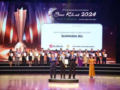 Ứng dụng ngân hàng số cho doanh nghiệp - SeAMobile Biz của SeABank được vinh danh tại giải thưởng Sao Khuê