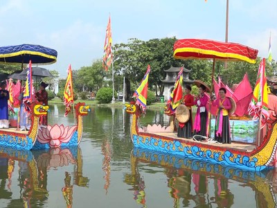 Lễ hội Chùa Keo với nhiều nét văn hóa đặc trưng thu hút đông đảo du khách trong và ngoài tỉnh. Ảnh sưu tầm