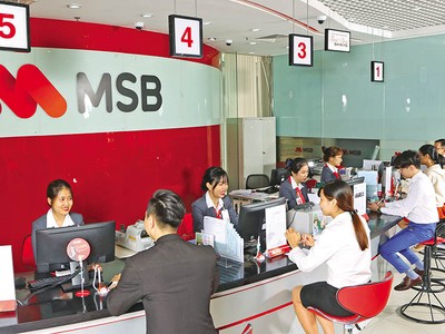 MSB huy động 800 tỷ đồng trái phiếu trong 2 tháng gần đây