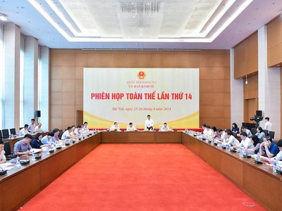 Phiên thẩm tra của Ủy ban Kinh tế - (Ảnh Nghĩa Đức).