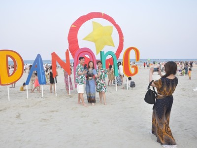 Lượt du khách đến thành phố Đà Nẵng tăng cao trong 5 ngày nghỉ lễ.