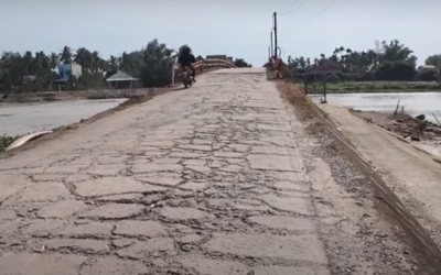 Quảng Ngãi: Đập ngăn mặn Hiền Lương xuống cấp, hàng trăm héc-ta đất canh tác ảnh hưởng 