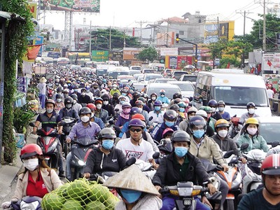 Dự án mở rộng Quốc lộ 13 là 1 trong 5 dự án BOT thực hiện theo cơ chế đặc thù của Nghị quyết 98. Ảnh:Lê Quân