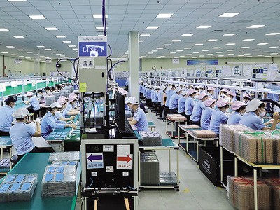 Nhà máy của Samkwang tại Khu công nghiệp Quang Châu (Bắc Giang). Ảnh: Đức Thanh