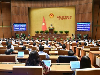 Phiên họp chiều 22/5 của Quốc hội.