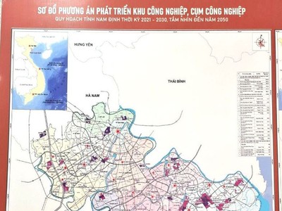 Nam Định: Phê duyệt lập Đồ án Quy hoạch chung xây dựng 2 khu công nghiệp