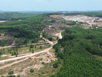 Khu vực dự kiến thực hiện dự án Nhà máy xử lý rác thải kết hợp phát điện.