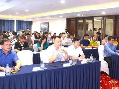 Các đại biểu dự hội thảo tập huấn nghiệp vụ xúc tiến đầu tư năm 2024. Ảnh Minh Hương