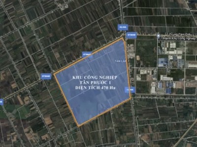 Đầu tư 5.936,5 tỷ đồng xây dựng kết cấu hạ tầng khu công nghiệp Tân Phước 1, tỉnh Tiền Giang