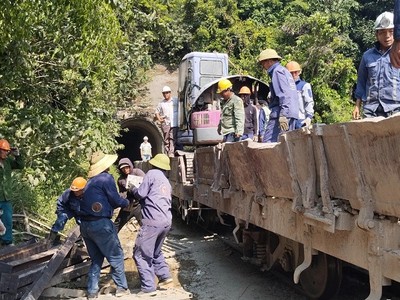 Sự cố sạt lở hầm Bãi Gió đã khiến Tổng công ty Đường sắt Việt Nam thiệt hại 50,458 tỷ đồng.