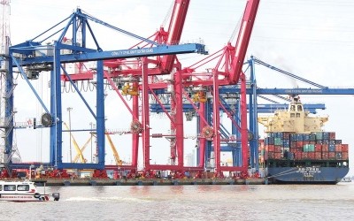 Kể từ khi triển khai hoạt động thu phí cảng biển từ ngày 1/4/2022 đến hết ngày 31/5/2024, TP.HCM đã thu được 4.717 tỷ đồng. Ảnh: Anh Quân