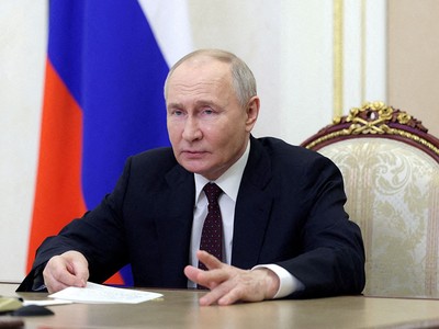 Tổng thống Nga Vladimir Putin tại Moskva hôm 3/5. (Ảnh: Reuters)