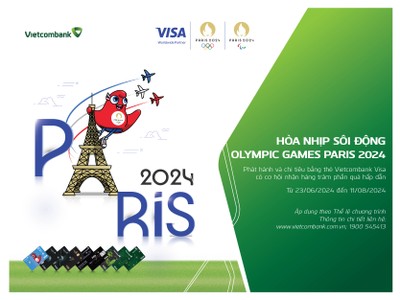 Hòa nhịp Olympic Paris 2024 cùng Vietcombank thông qua chuỗi hoạt động dành cho khách hàng